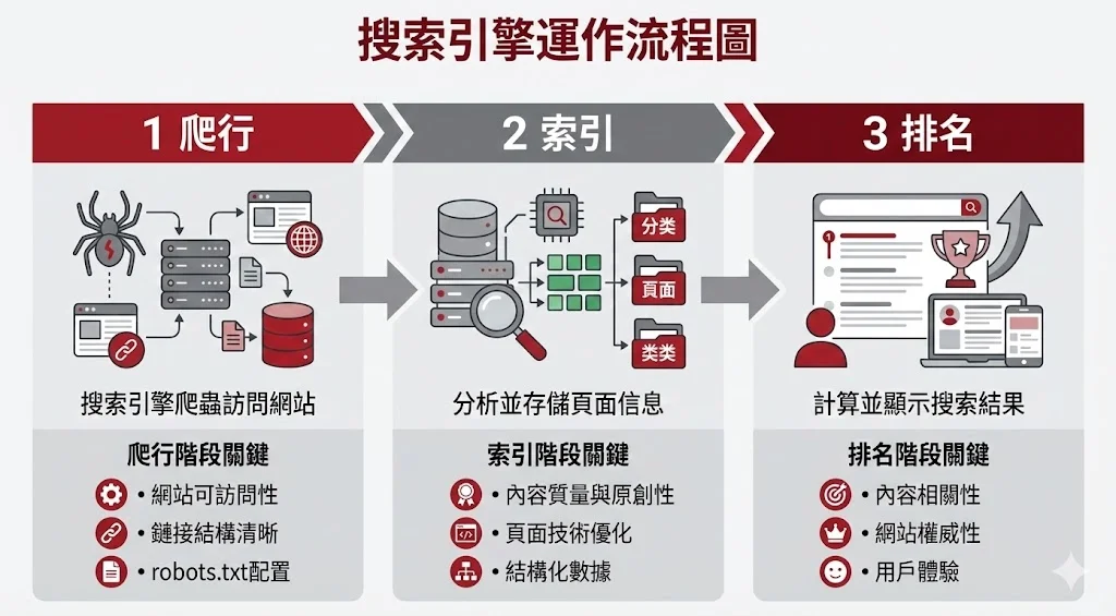 SEO运作示意图