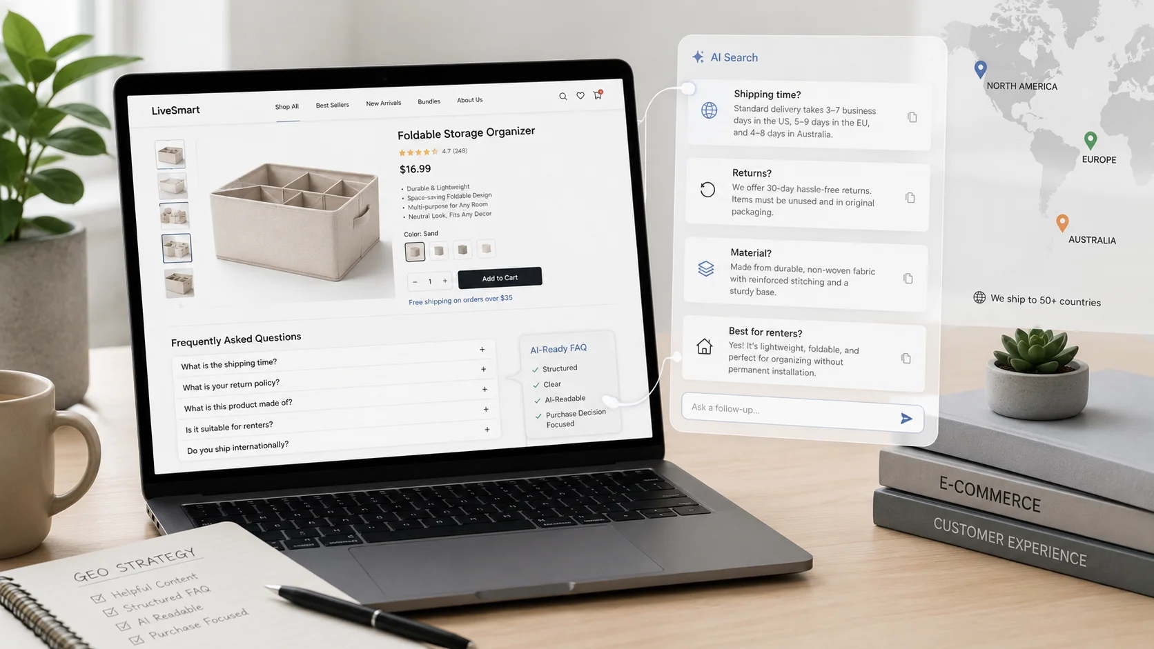 低客单价 Shopify 站，为什么要先把 FAQ 页做成 AI 问答入口？
