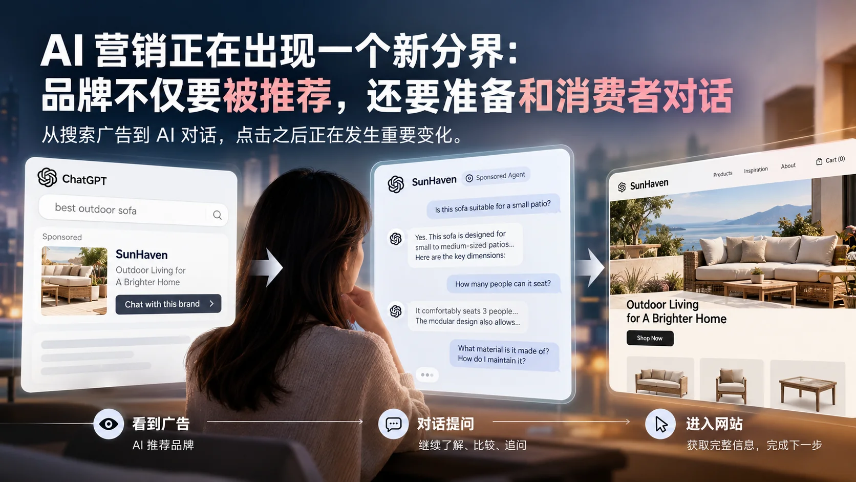 AI 营销正在出现一个新分界：品牌不仅要被推荐，还要准备和消费者对话