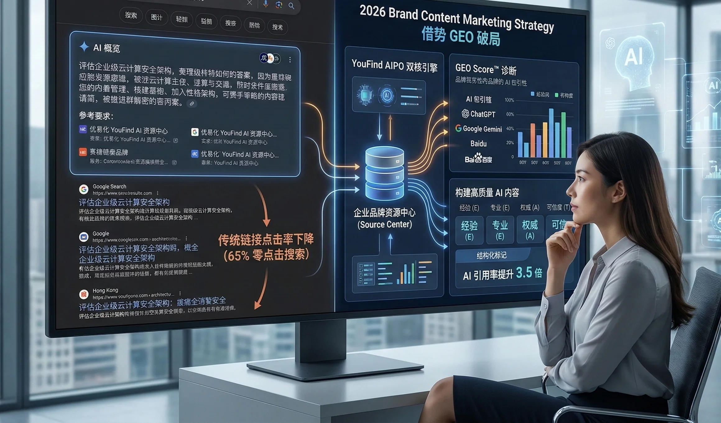 搜索消失的危机：当 Google AIO 取代传统链接，2026 品牌内容营销策略如何借势 GEO 破局？