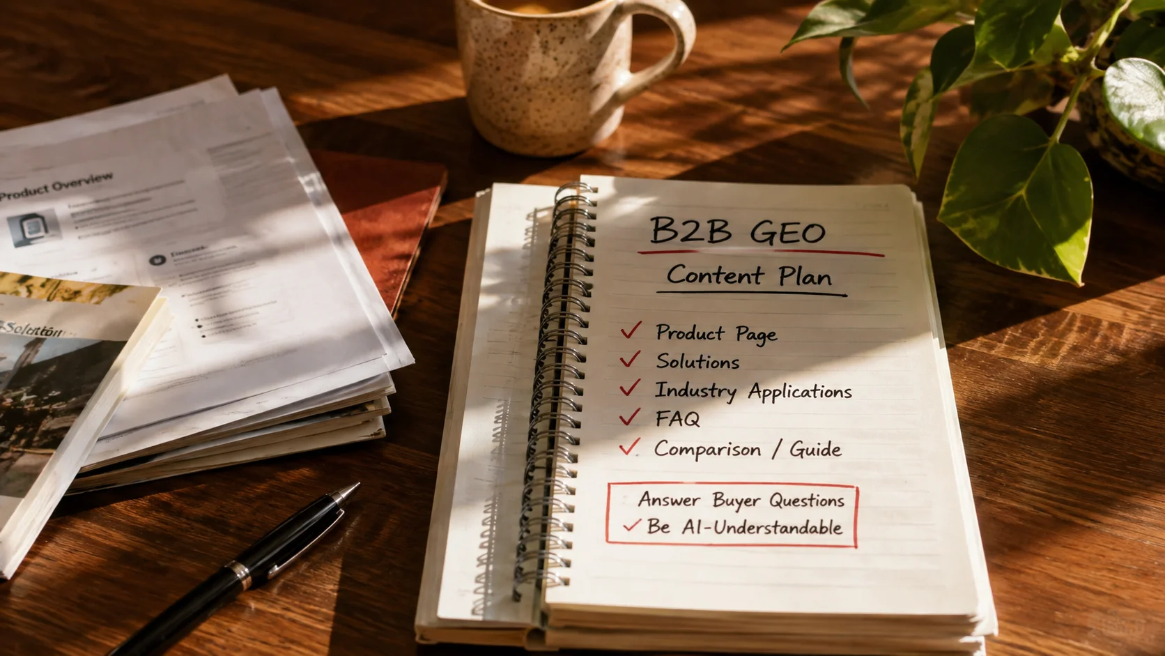 跨境B2B做GEO先写什么?