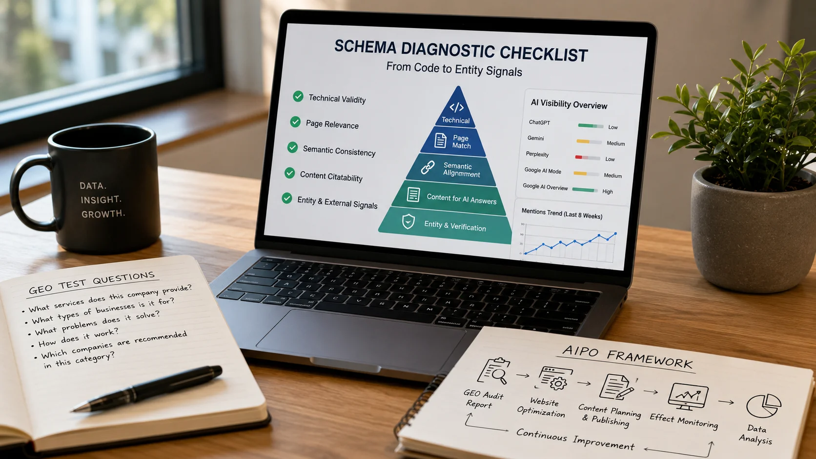 Schema 已经加了，为什么 AI 还是不引用？一套从代码到实体信号的诊断流程